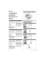 Sony HT-DDWG700 Guía de instalación