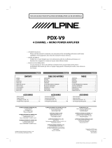 Alpine PDX-V9 El manual del propietario