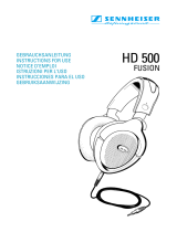 Sennheiser HD 500 Manual de usuario