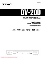 TEAC DV-20D El manual del propietario