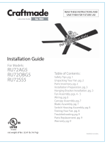 Craftmade RU72OBG5 Guía de instalación