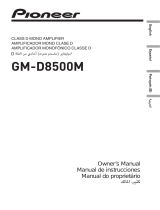 Pioneer GM-D8500M Manual de usuario
