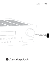 Cambridge Audio Azur 640R Manual de usuario