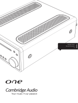 Cambridge Audio One (CDRX30) Manual de usuario