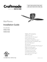 Craftmade Warbirds WB348 Guía de instalación