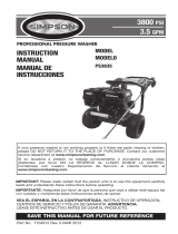 Simpson PS3835 Manual de usuario