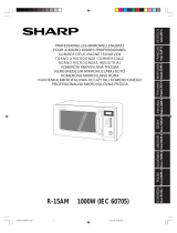 Sharp R15AM Horeca Pro El manual del propietario
