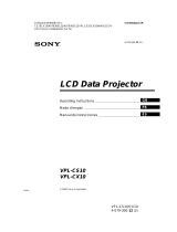 Sony VPL-CS10 Manual de usuario