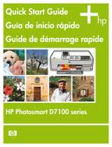 HP Photosmart D7100 Printer series Manual de usuario