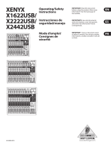 Behringer Xenyx X2442USB Operating Instructions Manual