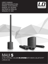 LD Systems MAUI 5 Ultra Portable Column PA System Manual de usuario