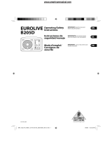 Behringer Eurolive B205D Manual de usuario