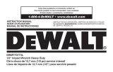 DeWalt DWMT70773 Heavy-Duty 1/2-in Pneumatic  El manual del propietario