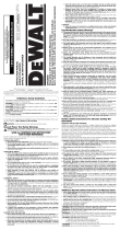 DeWalt DWC860W Manual de usuario