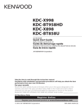 Kenwood KDC-X898 El manual del propietario