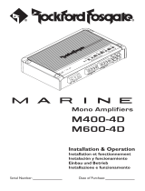 Rockford Fosgate Marine M600-4D Instrucciones de operación