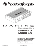 Rockford Fosgate Marine M400-4D Instrucciones de operación