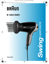 Braun B1200 SVB1, swing supervolume Manual de usuario
