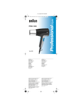 Braun 3522 PRSC1800 Professional Style Manual de usuario