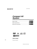 Sony DAV-S400 El manual del propietario