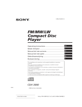 Sony CDX-3000 El manual del propietario