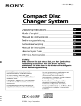 Sony cdx 444 rf El manual del propietario