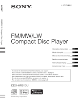 Sony CDX-MR60UI El manual del propietario