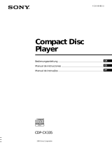 Sony CDP-CX335 El manual del propietario
