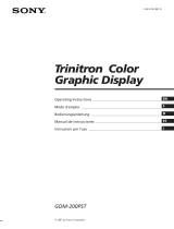 Sony Trinitron GDM-200PST Manual de usuario