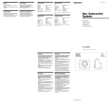 Sony XS-L81BP5 El manual del propietario