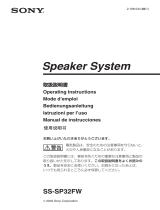 Sony SS-SP32FW Manual de usuario