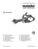 Metabo RB 18 LTX 60 5.2 Manual de usuario