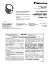 Panasonic RPHC150 Instrucciones de operación