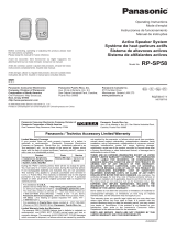 Panasonic RP-SP58 Manual de usuario