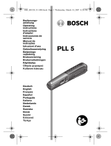 Bosch PLL 5 El manual del propietario