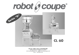 Robot Coupe CL60 Manual de usuario
