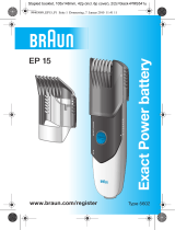 Braun Exact Power battery EP 15 Manual de usuario