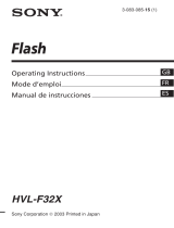 Sony HVL-F32X Instrucciones de operación