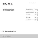 Sony ICD-SX713 Guía de inicio rápido