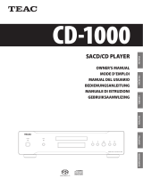 TEAC CD-1000 El manual del propietario