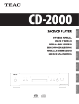 TEAC CD-2000 Manual de usuario