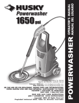 Husky Powerwasher 1650 PSI Manual de usuario