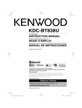 Kenwood KDC-BT838U Manual de usuario