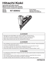 Hitachi NT65MA2 - Angled Finish Nailer Manual de usuario