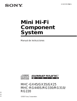 Sony MHC-RG330 Instrucciones de operación