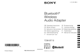 Sony TDM-BT10 El manual del propietario