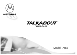 Motorola TALKABOUT TA288 Manual de usuario