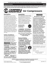 Campbell Hausfeld 5 HP 80 GALLON VERT 22 AMP HS5180 Manual de usuario