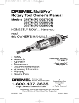 Dremel MultiPro F013039504 El manual del propietario