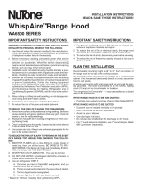 NuTone WhispAire WA6500 Series Installation Instructions Manual